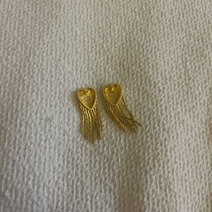 HART Gold Heart Dangle Earrings